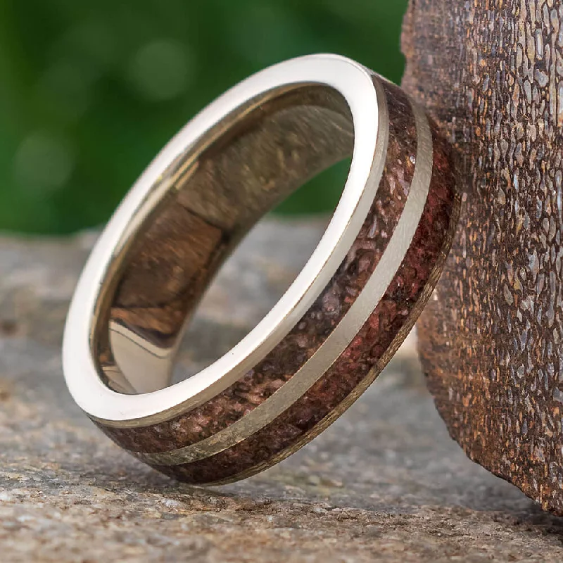 Dinosaur Bone Men's Wedding Band