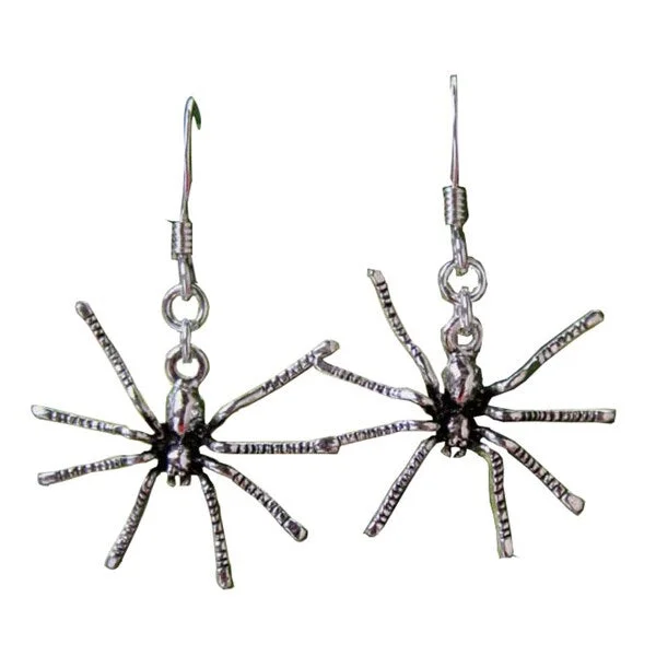 NOVICA Handmade Sterling Silver Sterling Spiders Dangle Earrings (Thailand)