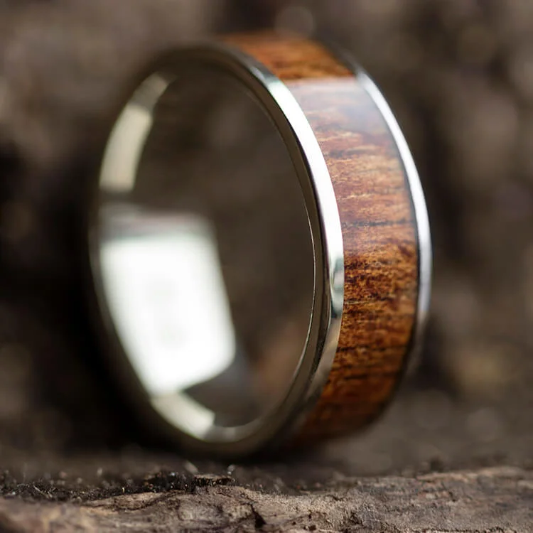 Mesquite Wood Wedding Band