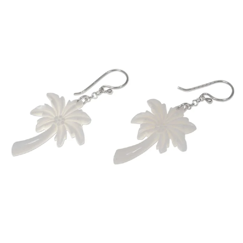 Handmade Dangle Earrings 'Bali Palm Trees' (Indonesia)