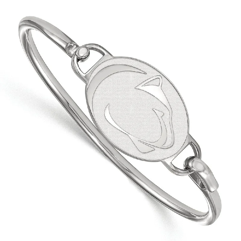 Sterling Silver Penn State University Bangle, 7 Inch