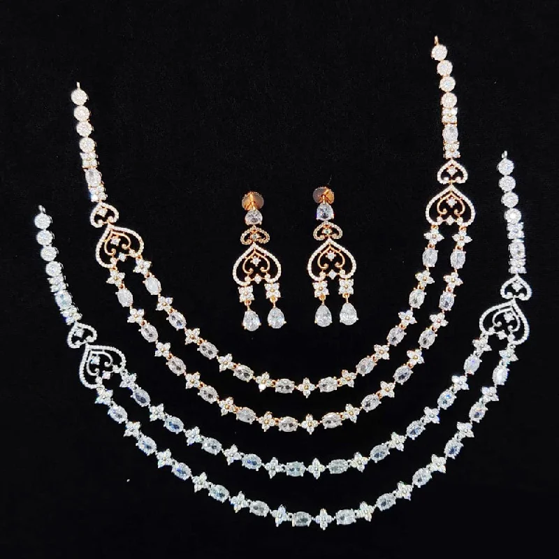 Kavita Art American Diamond Necklace Set