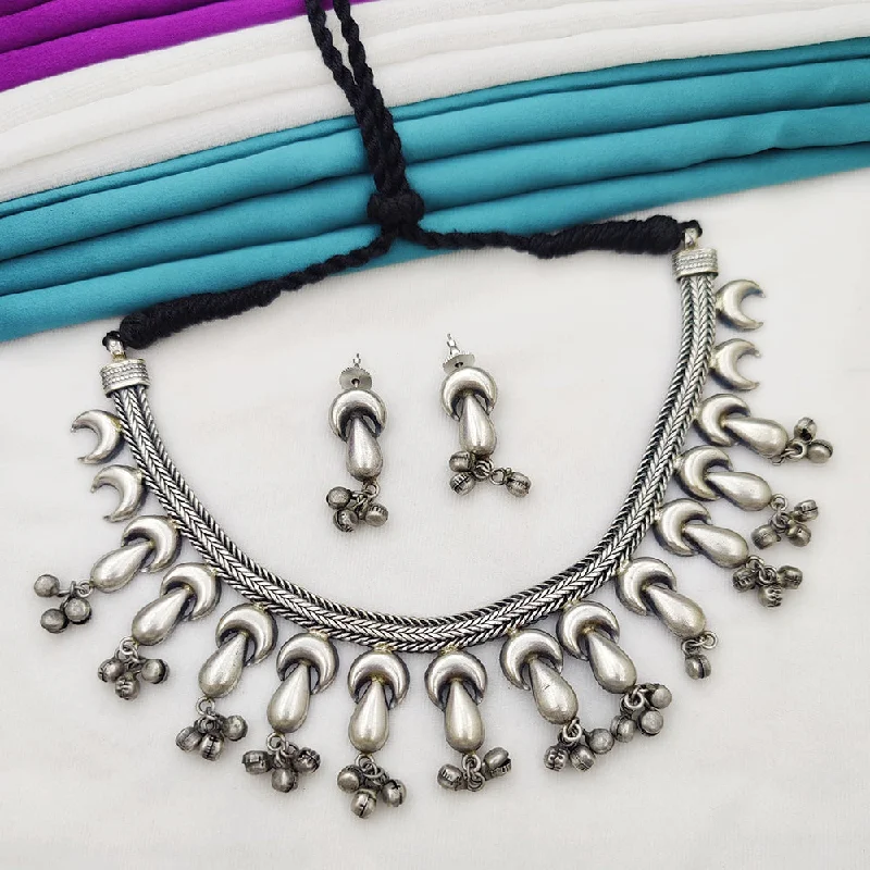 Fancyla Oxidised Plated Necklace Set